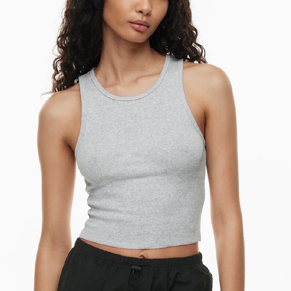 TNA Tops - Aritzia TNA Gray Tank Top